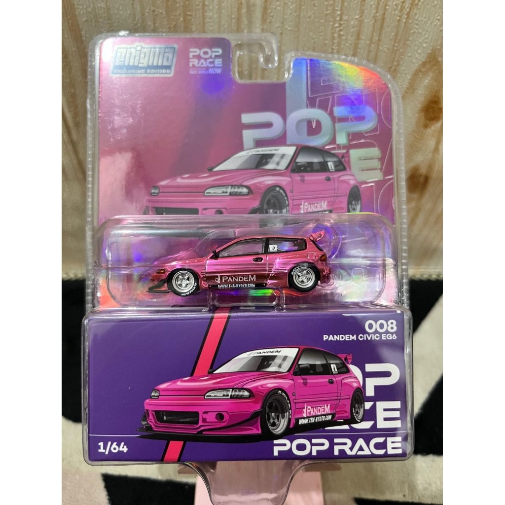 Pop Race CHASE Honda Civic EG6 Pink