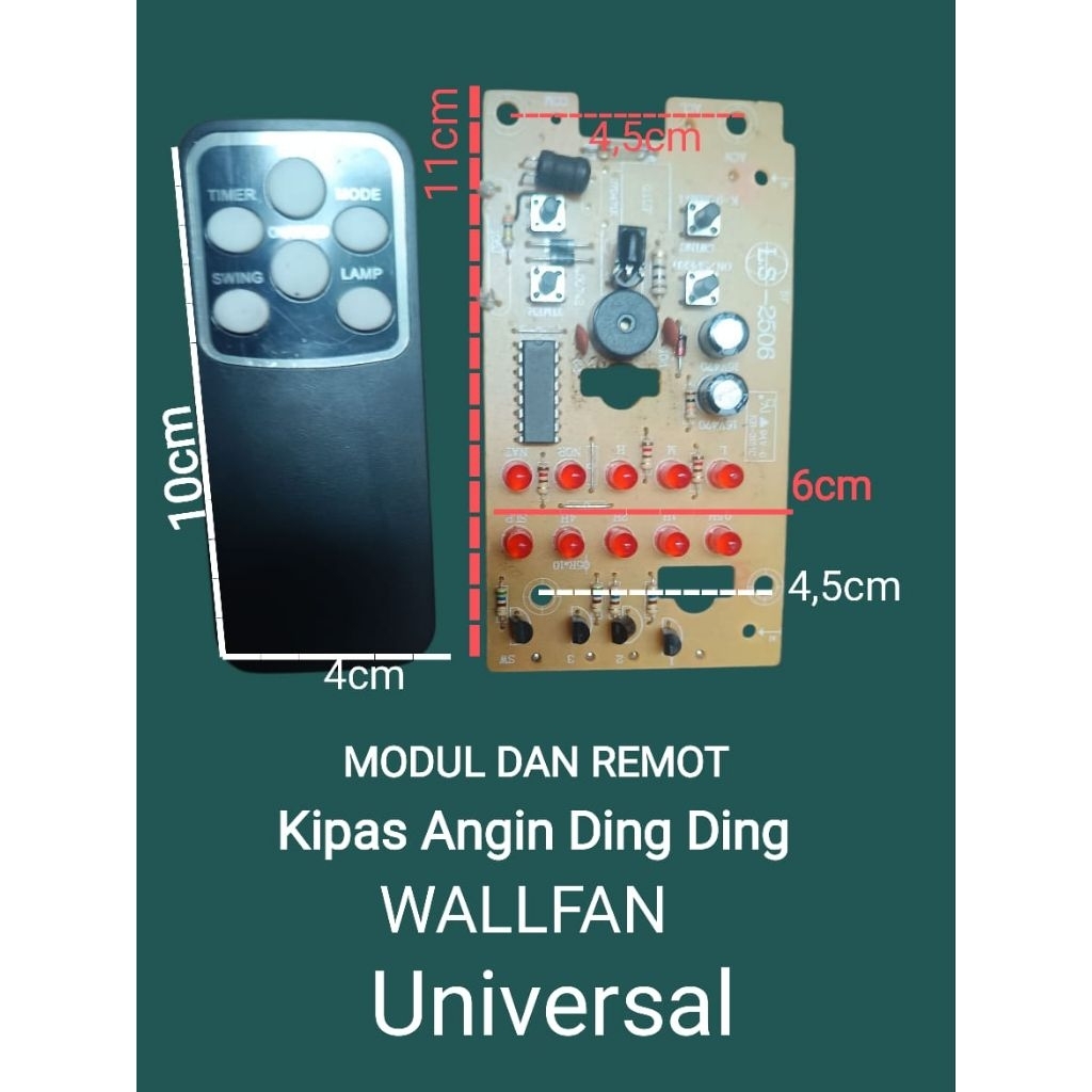 Remot Dan Modul Kipas Angin Wallfan universal