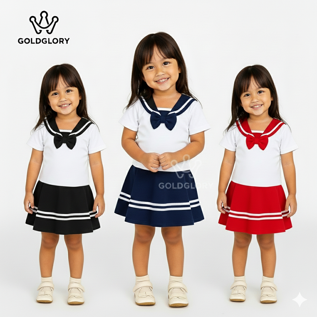 GOLDGLORY Seragam sekolah anak setelan anak jepang