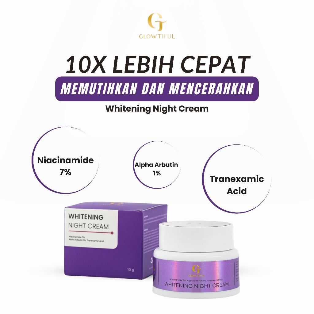 Whitening Night Cream / Cream Malam Memutihkan Cream Flek Hitam BPOM