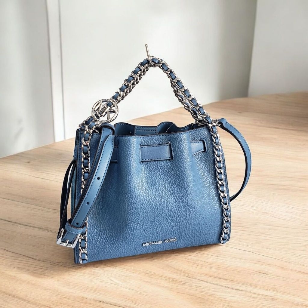 Mk mina small chain cornflower original bag