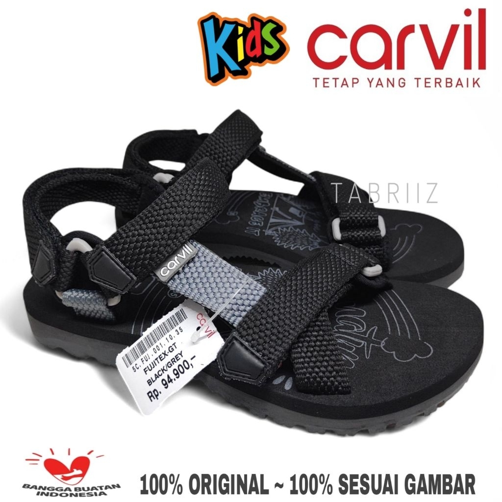 Sandal Gunung Carvil Anak Sandal Outdoor Anak / Sendal Carvil Gunung Anak Cowok / Sandal Outdoor Ana