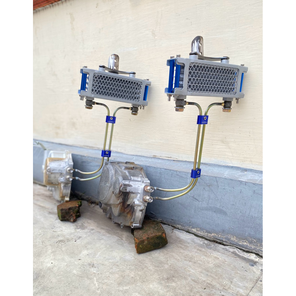 SATU PAKET OIL COOLER SET BAK KOPLING PNP CB TIGER MEGAPRO GL100 TINGGAL PASANG BAK KOPLING TLR PNP 