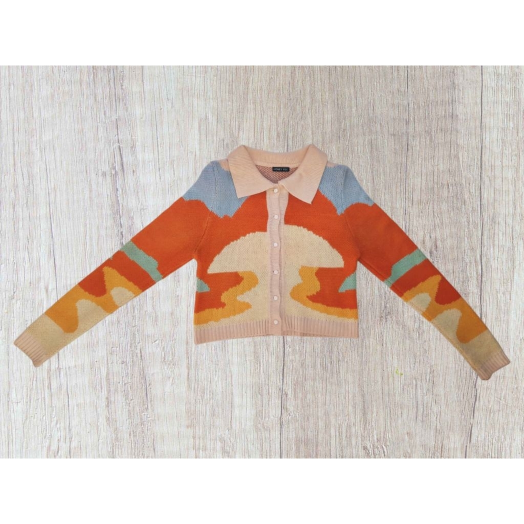 [BACA DESKRIPSI] Cardigan Sunset Lisa Blackpink