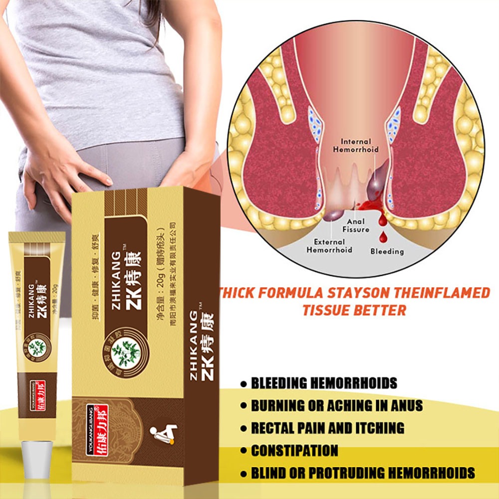 ZHIKANG OBAT WASIR SALEP AMBEYAN BPOM | Pengempes Benjolan Wasir & Pereda Nyeri Ampuh