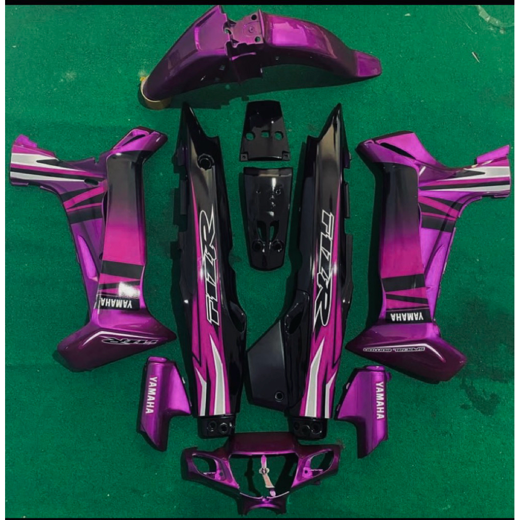 Paket body halus yamaha Fizr fullset body Fiz r Sporty ungu hitam berkualitas terbaik
