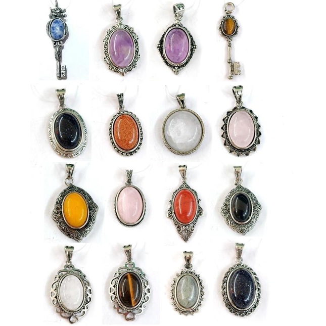 AORA GEMSTONE Liontin Wanita Import Natural Crystal ORIGINAL