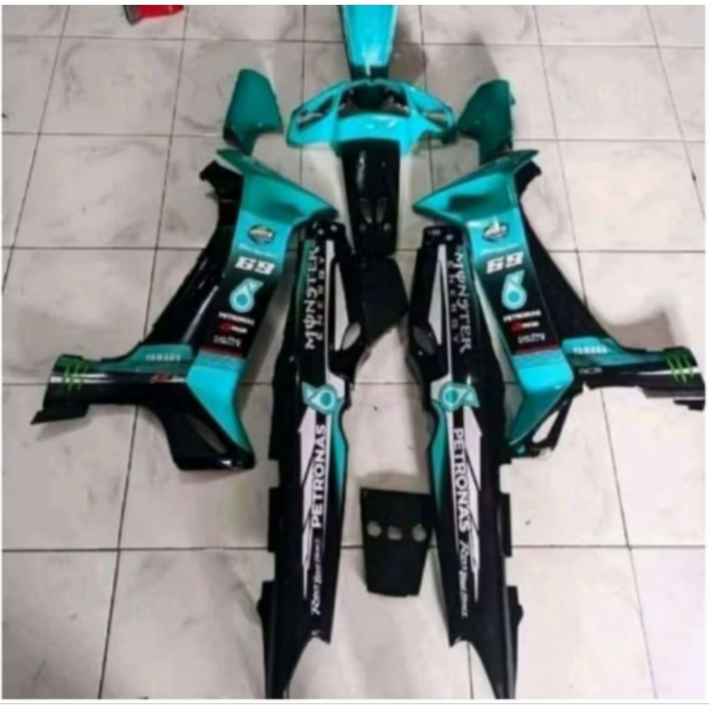 Cover Bodi Fullset Fizr Tosca Hitam Movistar Body Halus Yamaha Fizr F1z R