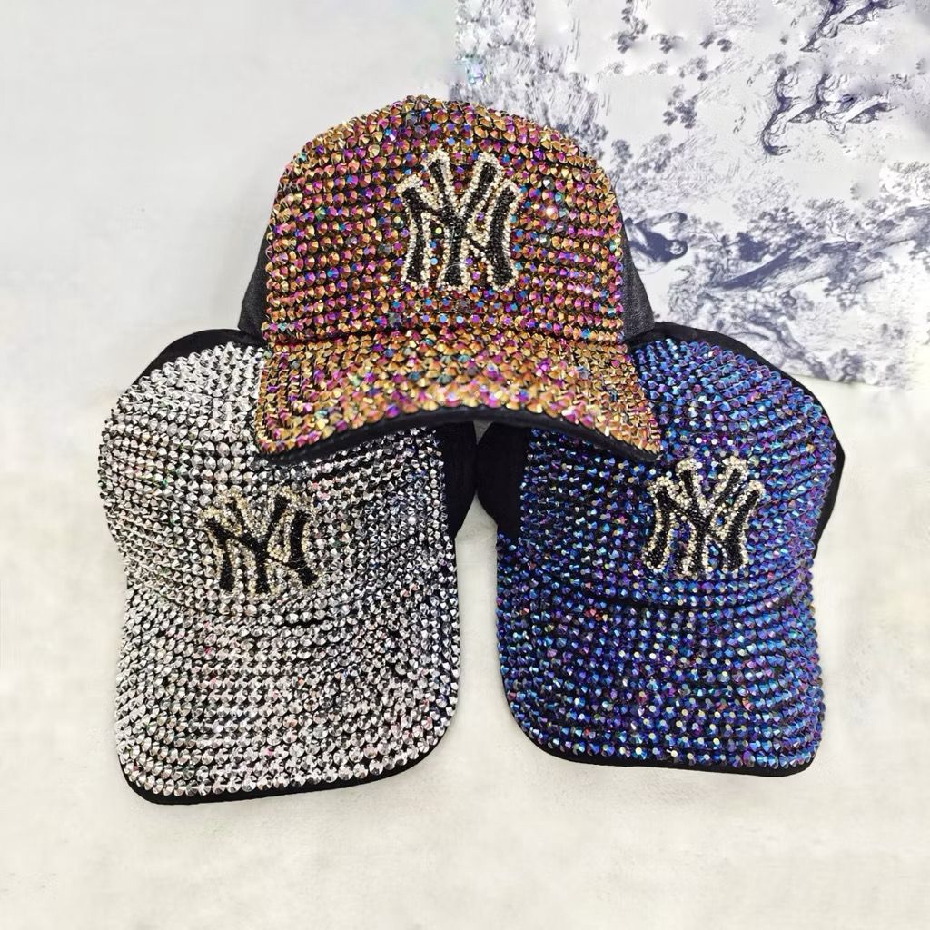 Topi Baseball Tekuk NY Blink Mutiara Fashion Pria Wanita Import