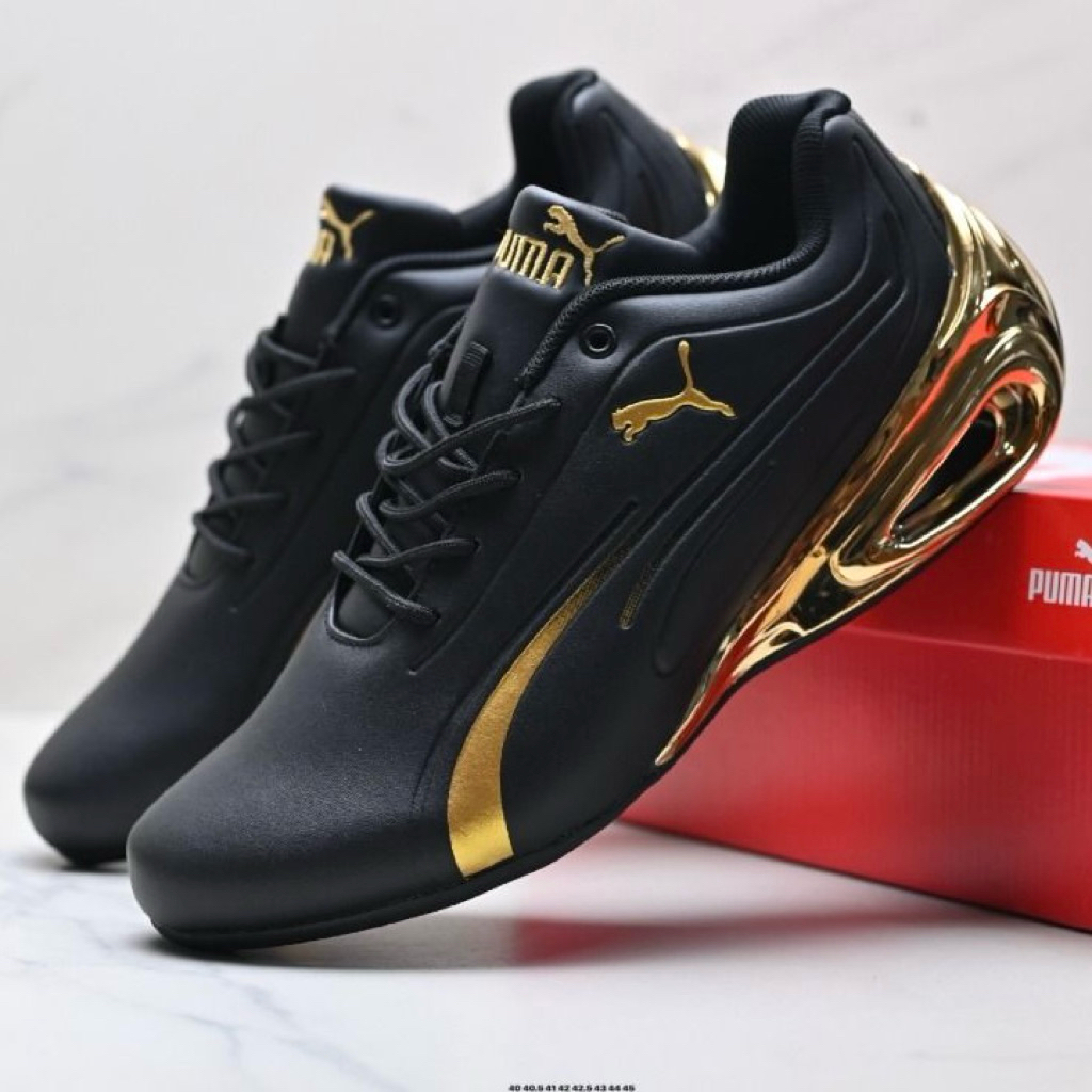 Sepatu Pria Puma Ferrari X Roma 2 Black Gold