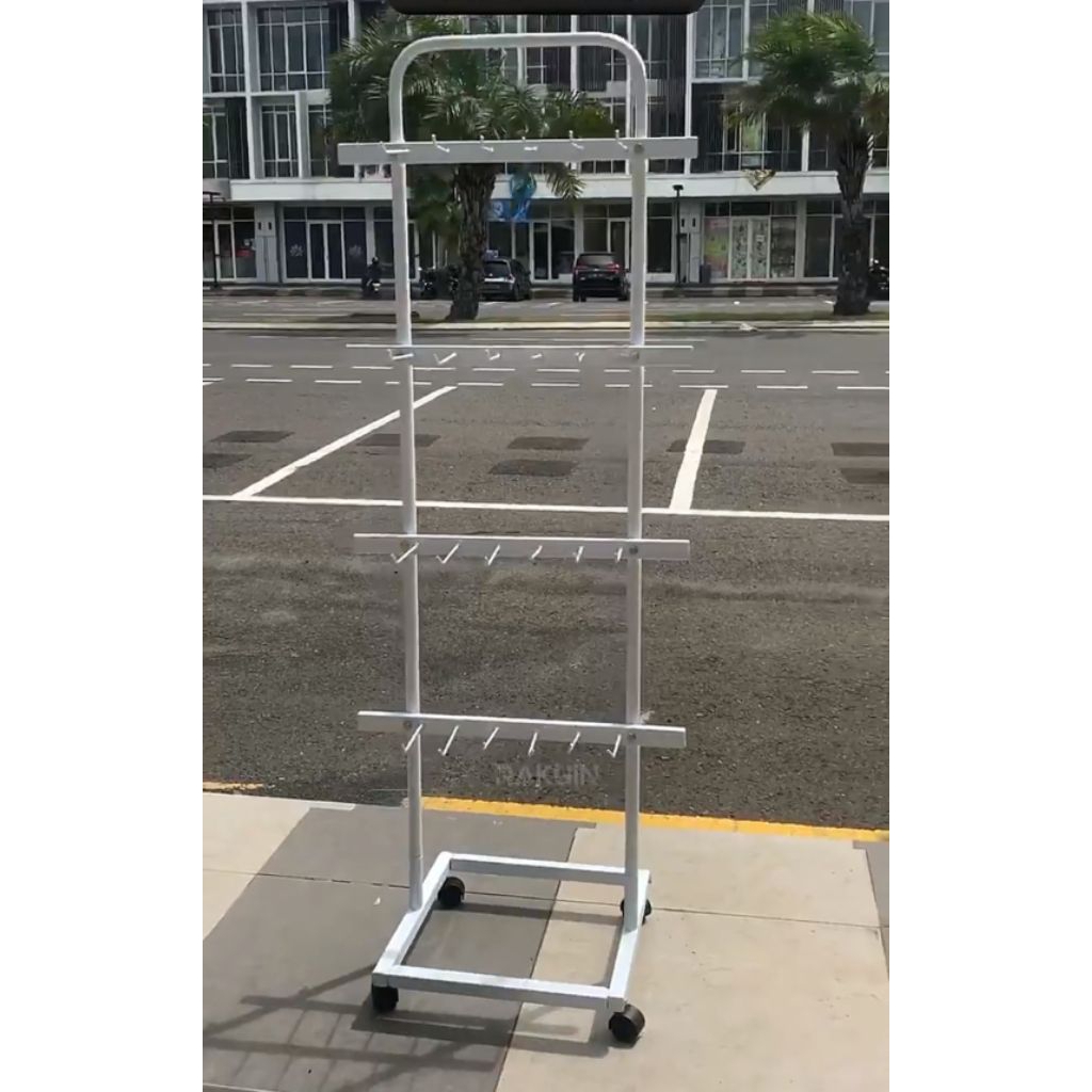 0RAK AKSESORIS Putih - rak besi serbaguna minimalis - rak aksesoris minimalis murah