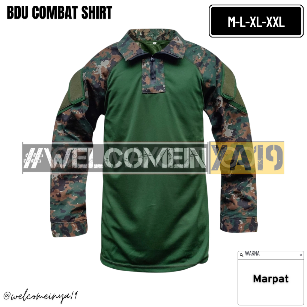 Combat Shirt Tactical Digital Marpat | Kaos BDU Loeng Digital Marpat