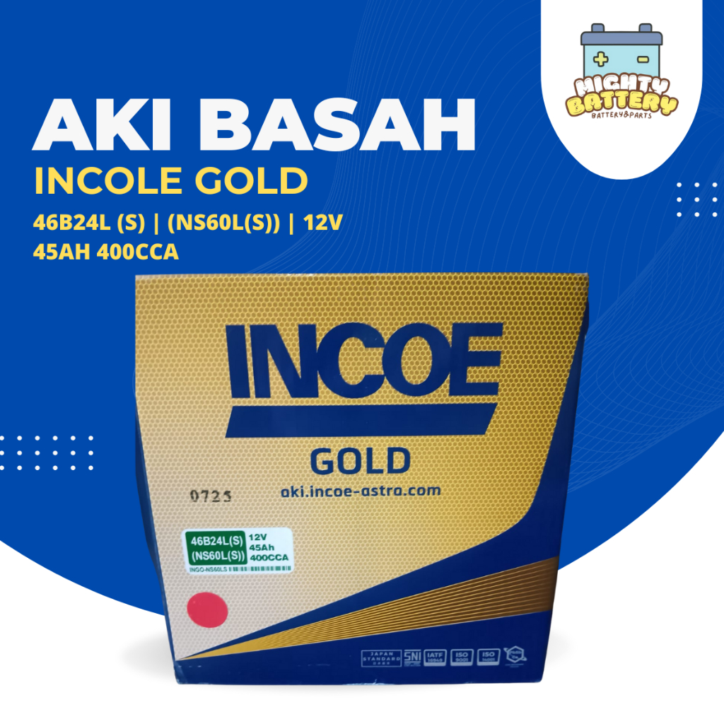 INCOE GOLD 46B24L(S)(NS60L(S)) Aki Basah