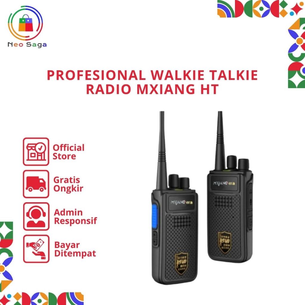 Profesional Walkie Talkie Radio Mxiang HT Walkie Talkie1400mAh