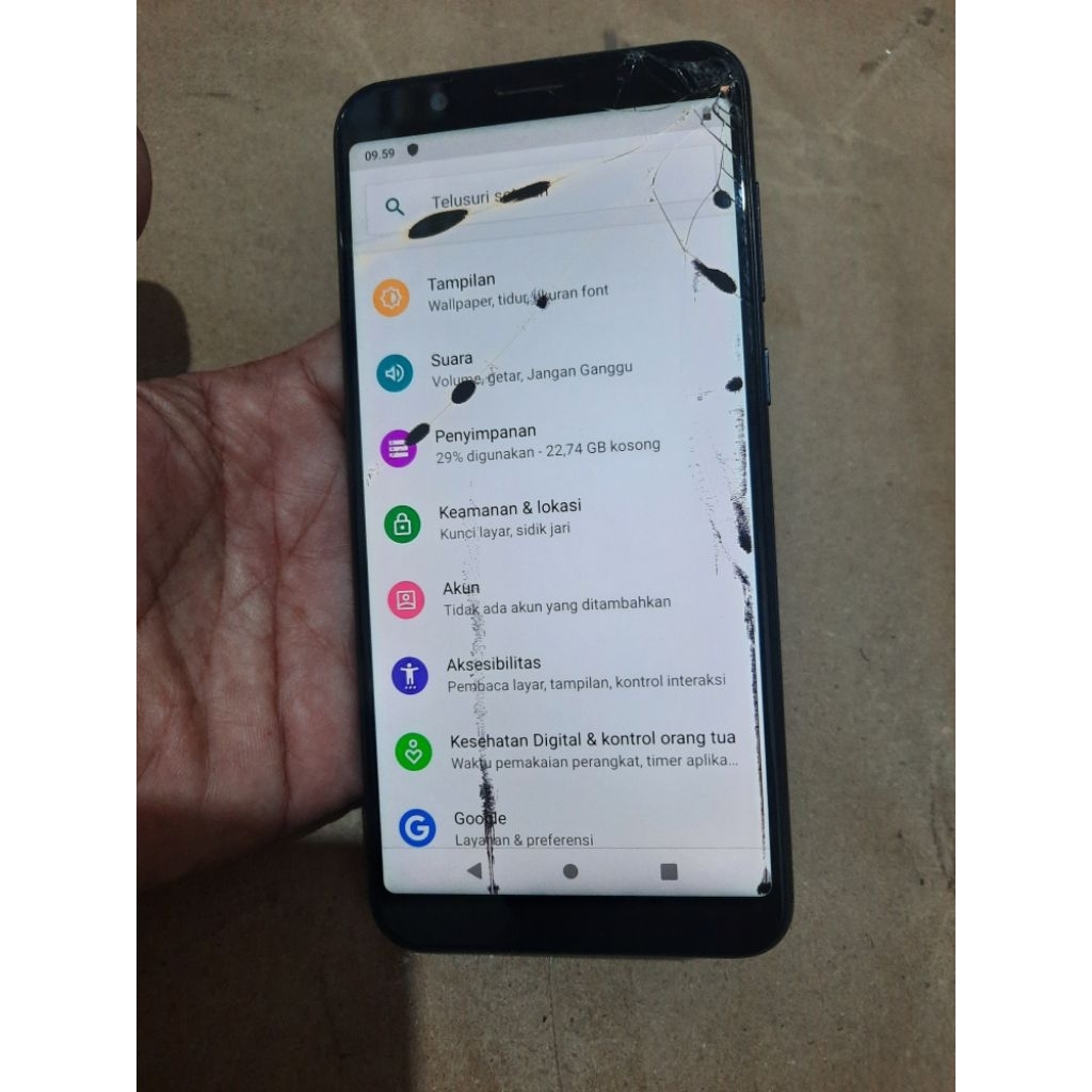 lcd asus max pro m1 ori minus