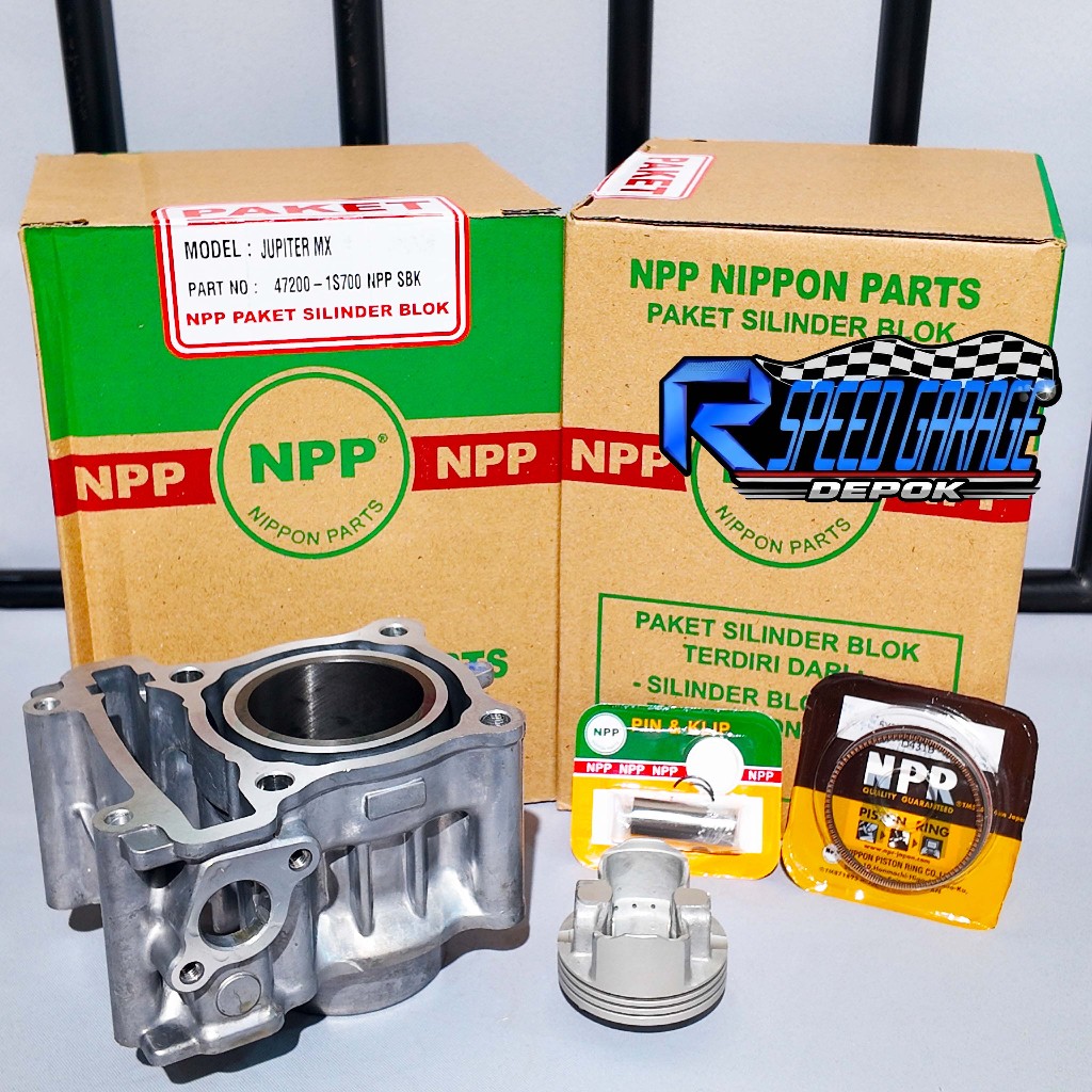 SILINDER BLOK + PISTON KIT NPP JUPITER MX 135 R15 VIXION OLD NVL