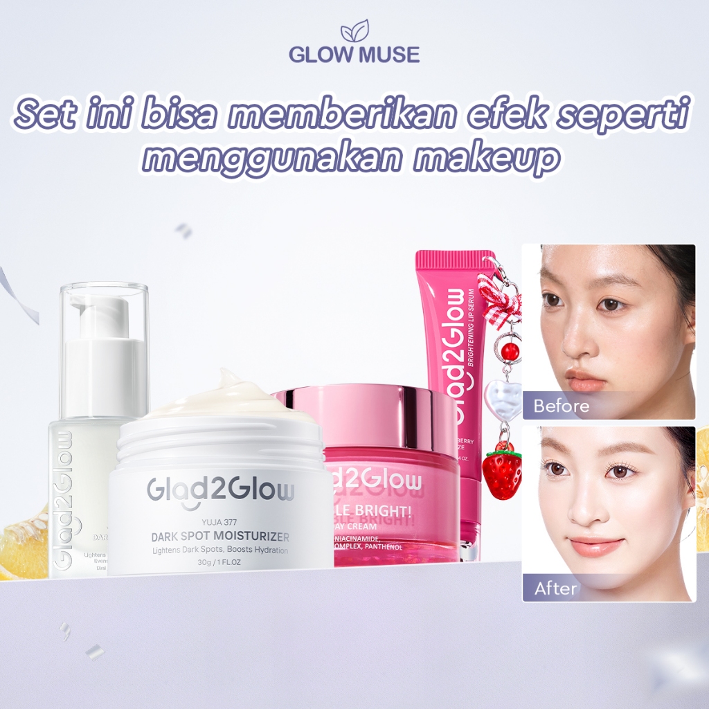 [100% ORI]Glad2Glow  Dark Spot Bundle all in 1 - 2/3/4/5 PCS-Yuja Symwhite 377 Dark Spot Moisturizer