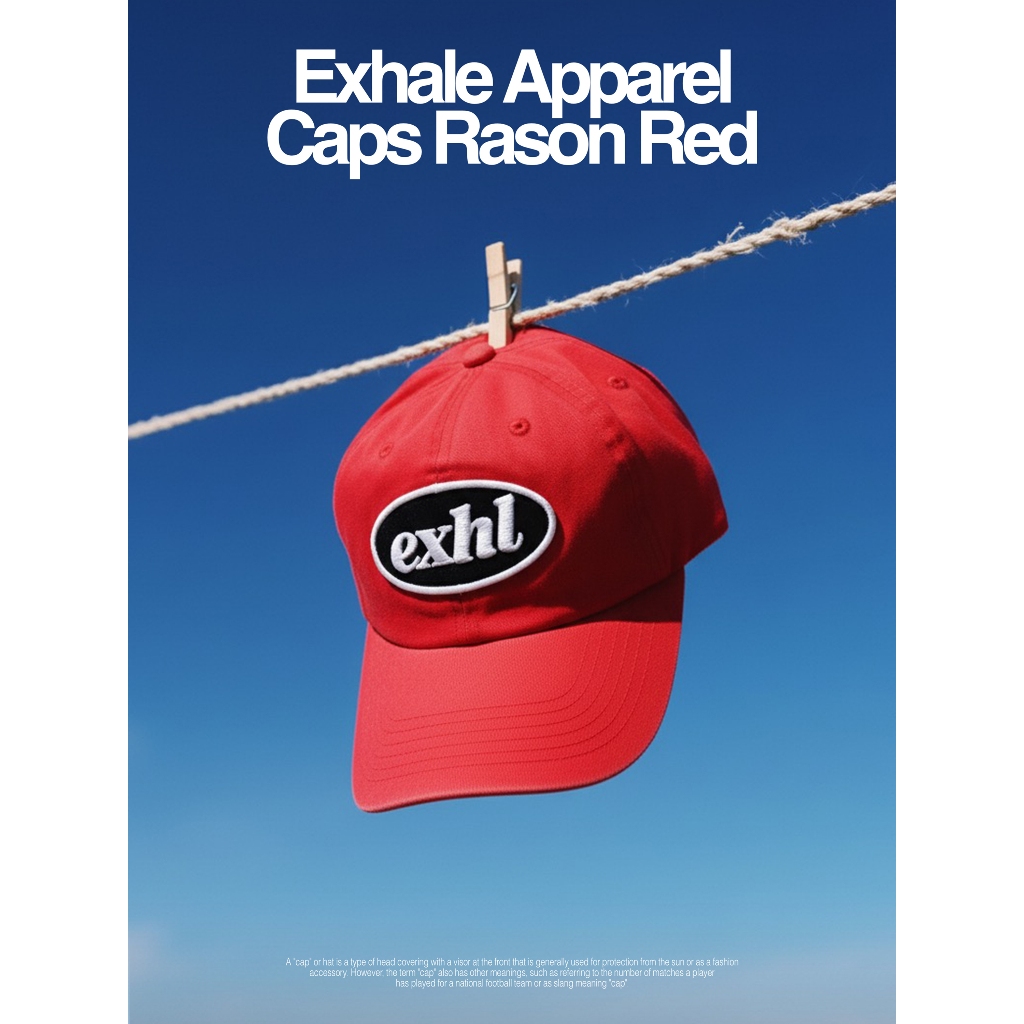 Exhale Apparel Caps Topi Rason Red