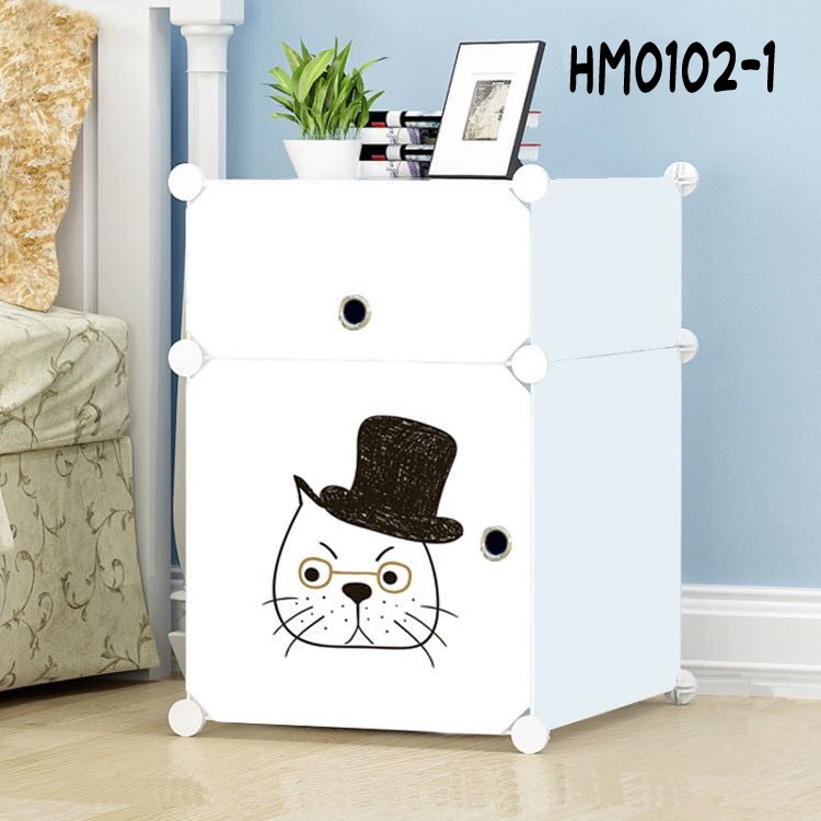 Lemari Plastik Portable - Lemari Pakaian Portable Lemari Plastik Karakter Minimalis