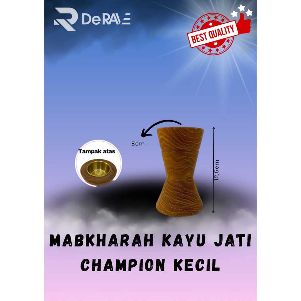 Mabkharah Kayu Jati Champion Kecil (KAYU JATI ASLI)