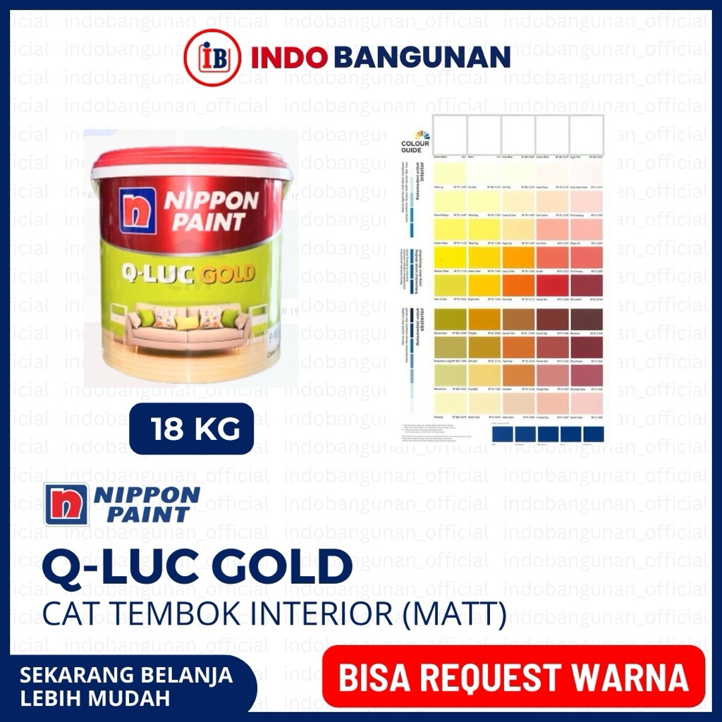 Q-LUC GOLD NIPPON PAINT / CAT TEMBOK ANTI JAMUR