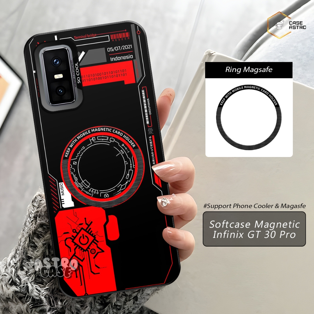 Case Magnet Infinix GT 30 Pro Ready All Type HP (Chat Admin) Case Support Magsafe / Phone Cooler Mag