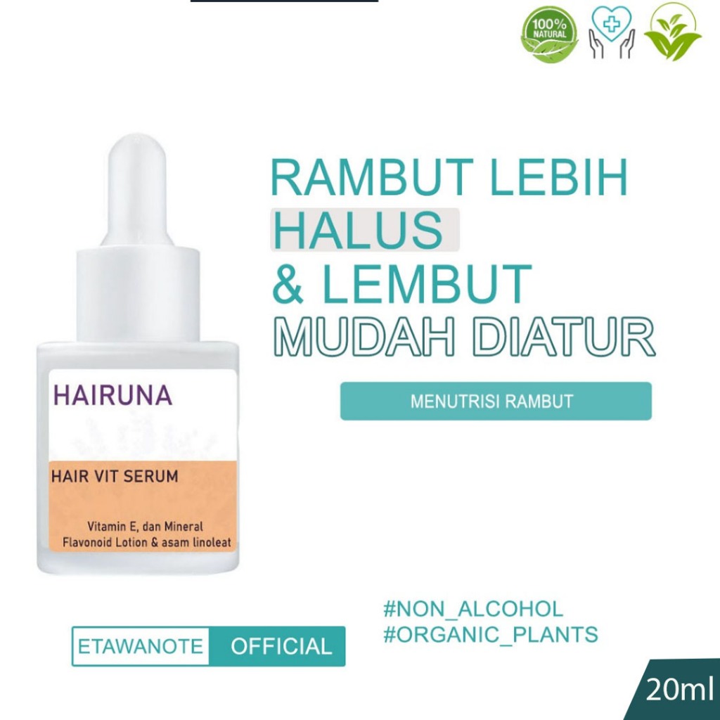Serum rambut kering dan mengembang Vitamin Rambut Kering Hair Serum Rambut Kering Hairuna