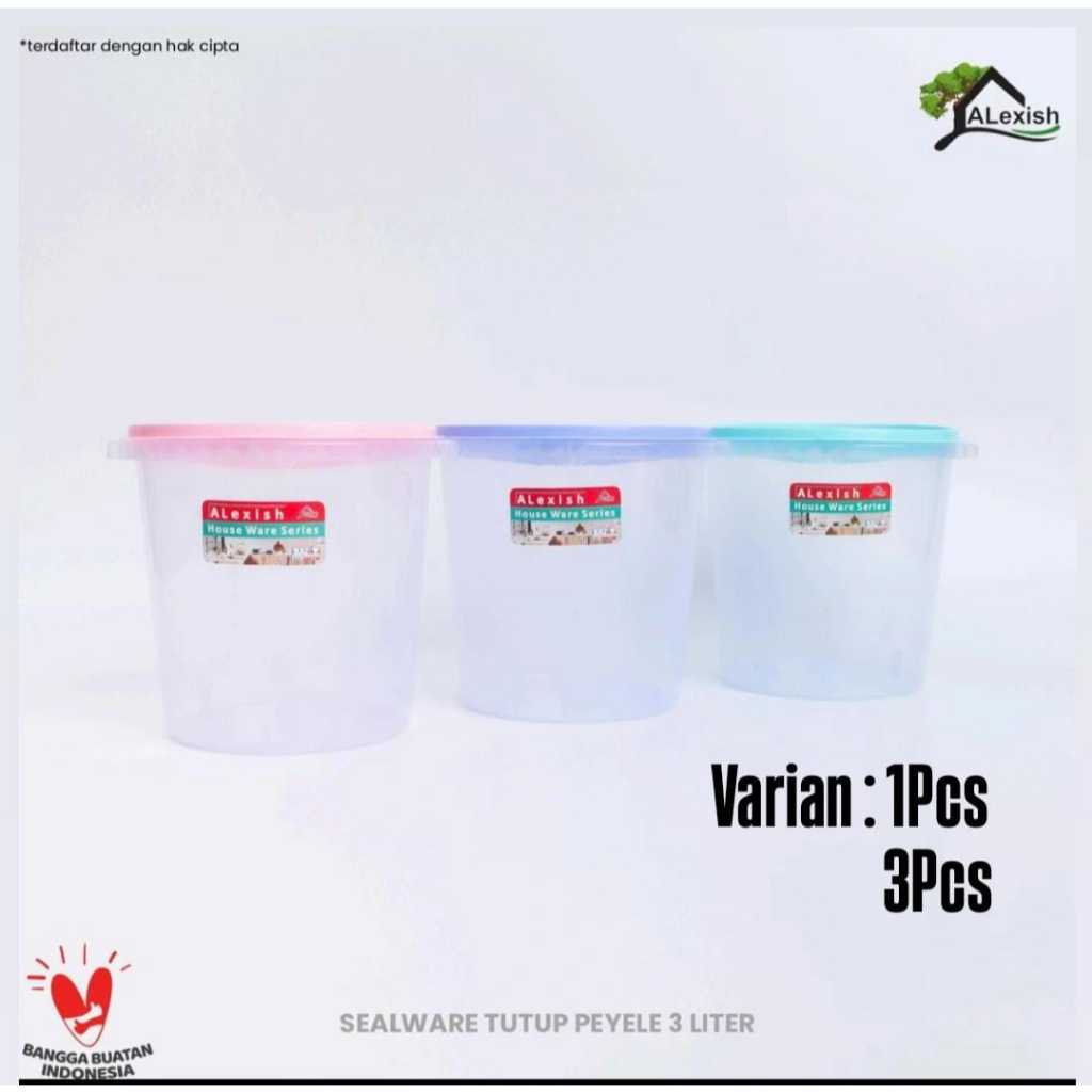 TOPLES PEYELE 3 LITER ALEXISH SEALWARE KUE KERING PEYEK TOPLES GULA TOPLES LEBARAN