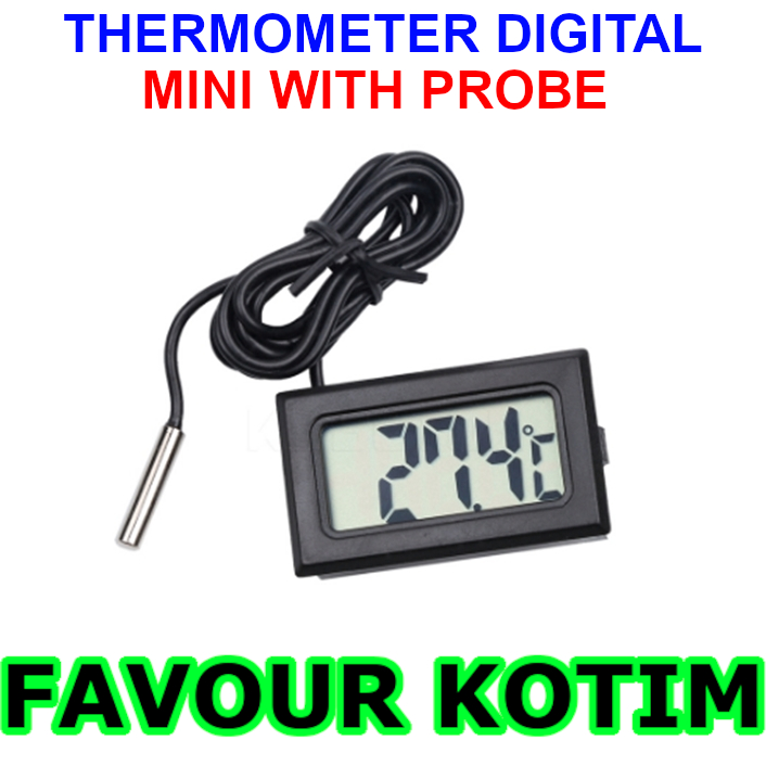 MINI DIGITAL THERMOMETER TERMOMETER WATERPROOF MINI DIGITAL THERMOMETER WITH PROBE FVKOTIM