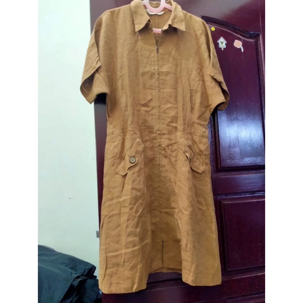 dress coklat muda