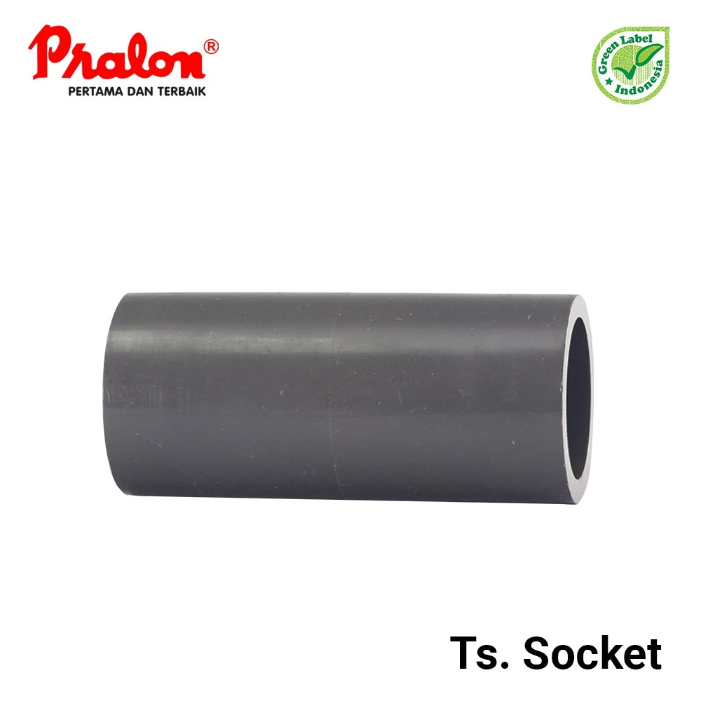 PRALON Socket AW Abu 1 Inch Paralon PVC Abu - Abu