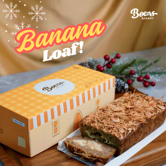 BOENS BAKERY - Banana Loaf (Original/ Chocochip/ Cheese Melt)