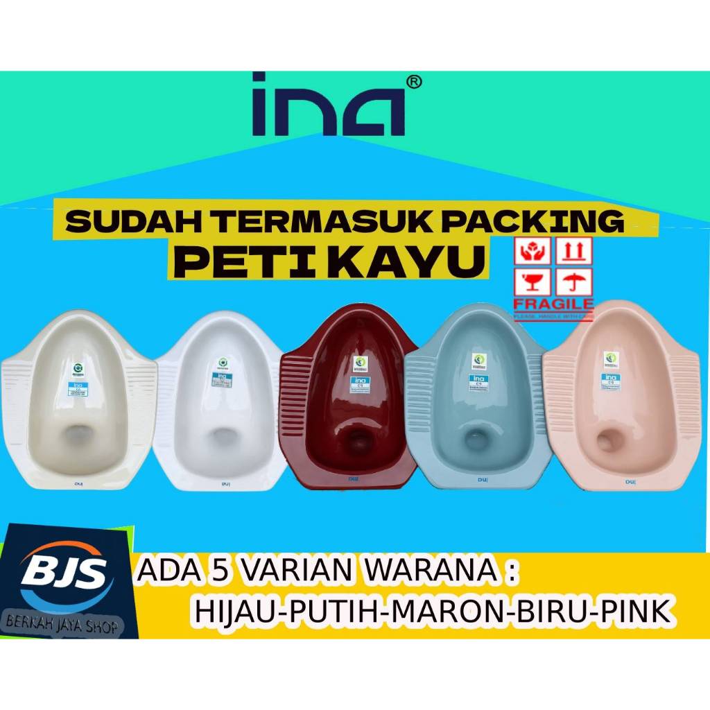 [Packing Peti Kayu] KLOSET JONGKOK INA UKURAN C-2 / KLOSET JONGKOK INA Sanitary Ware