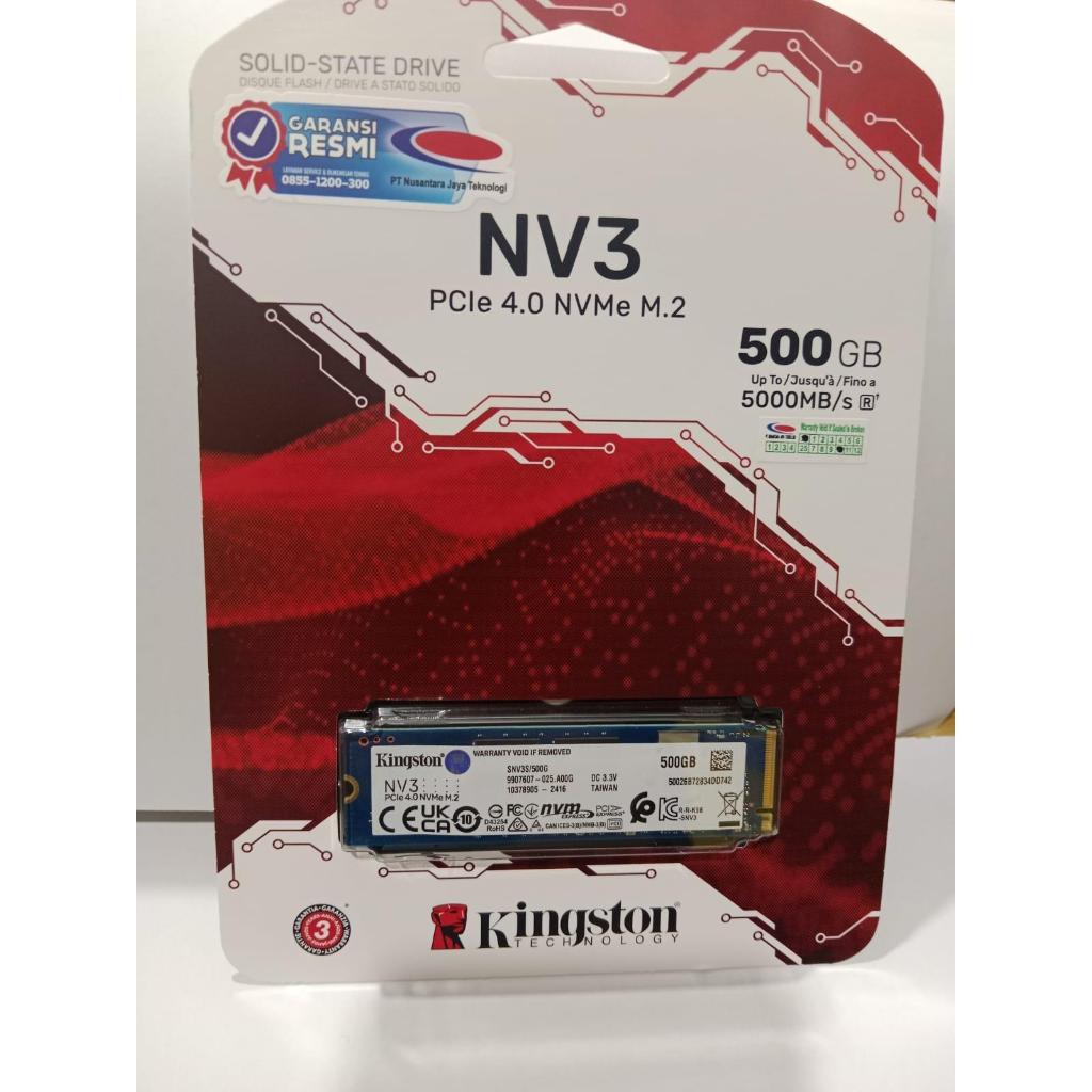 SSD Kingston 500GB NV3 M.2 Nvme Pcie Gen 4