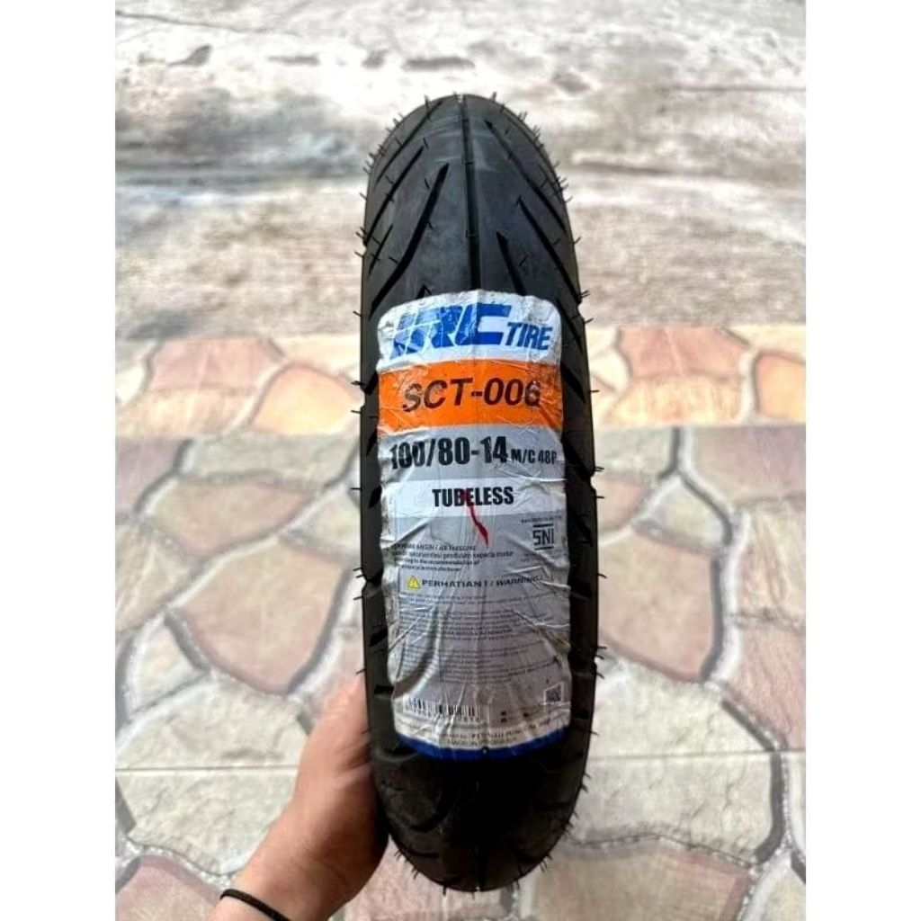 BAN IRC SCT-006 100/80-14 TUBELESS RING 14 UNTUK VARIO 125, VARIO 150