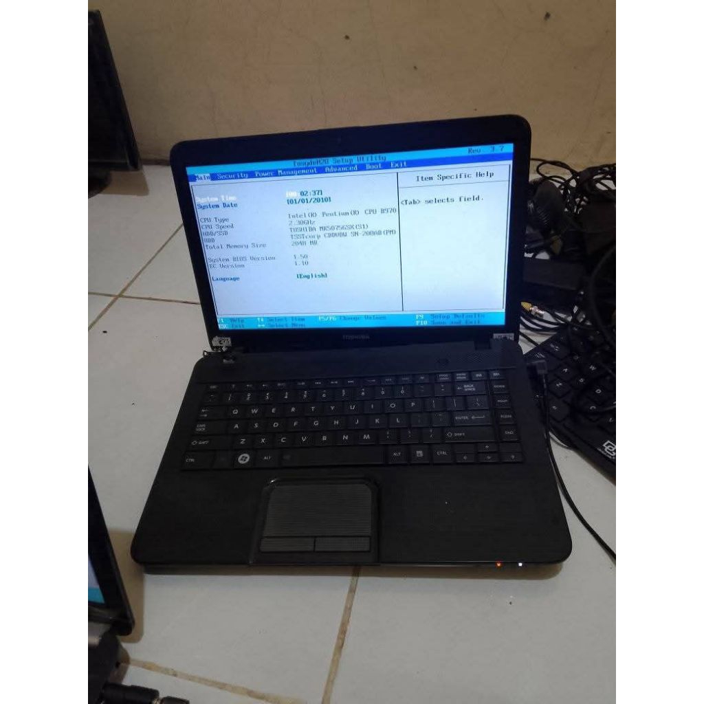 Mobo Toshiba C800 intel pentium B970