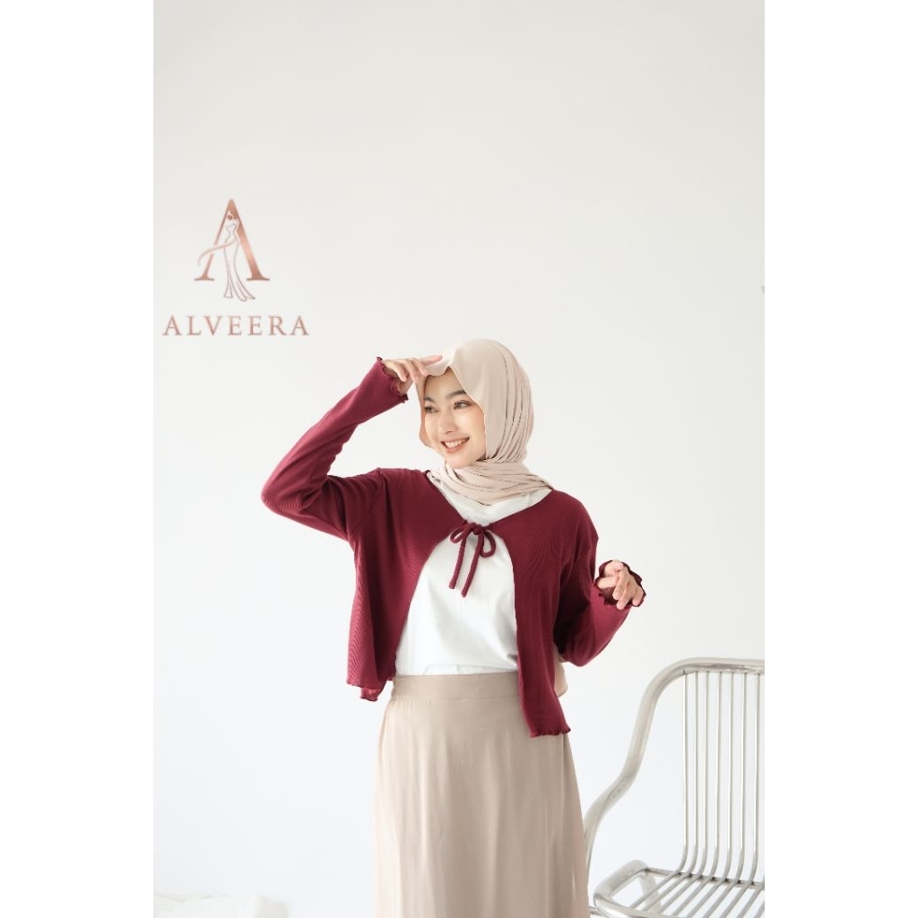 ALVEERA | Gia Cardigan | Cardigan Premium - Outer Korean Style - Minimalis Big Size Jumbo
