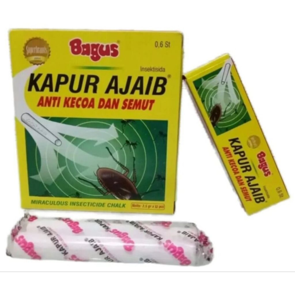KAPUR AJAIB  / 1pak isi 6kotak 12batang KAPUR semut KAPUR BAGUS