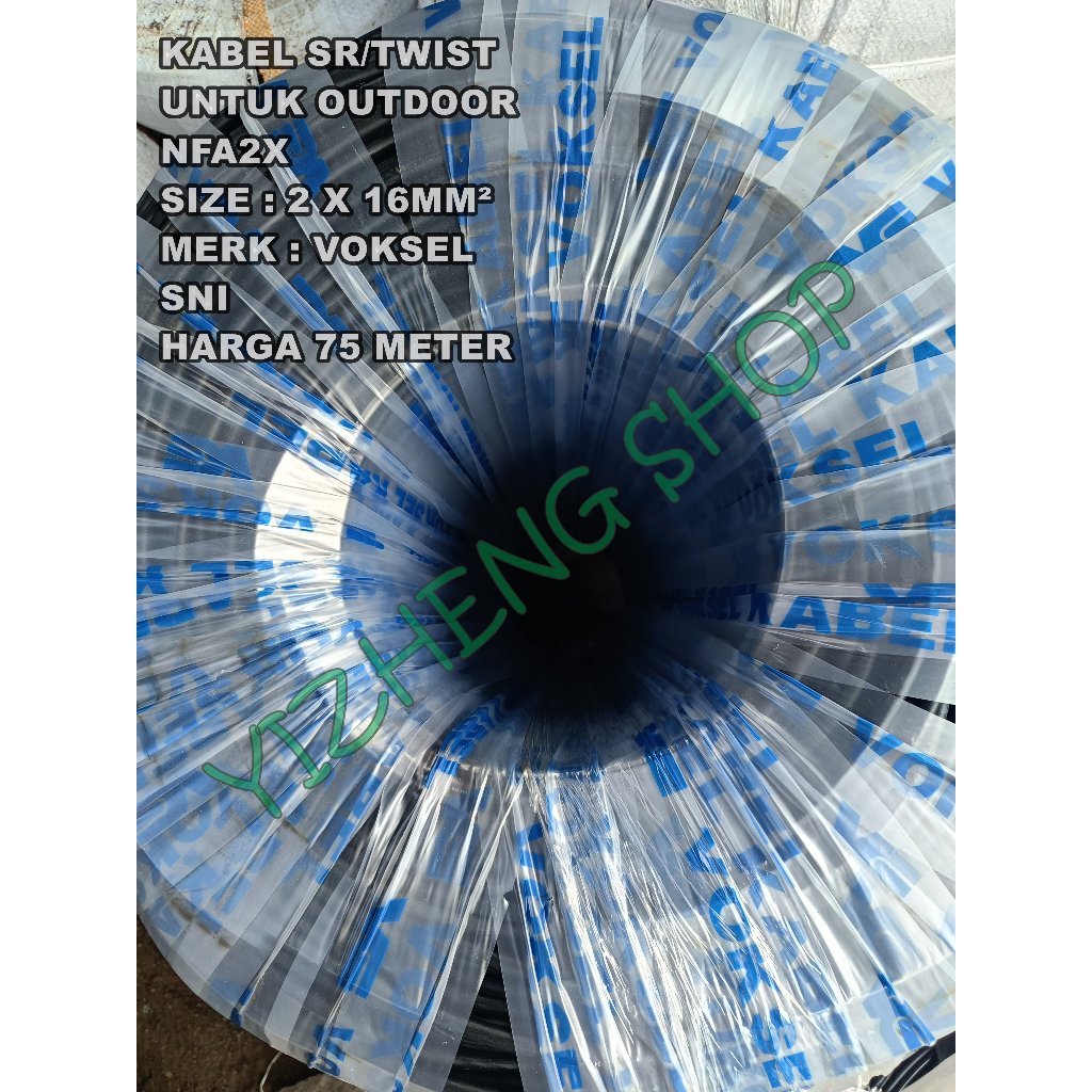 KABEL SR / TWIST / NFA 2X SNI 2 X 16MM² VOKSEL 75 METER VOKSEL