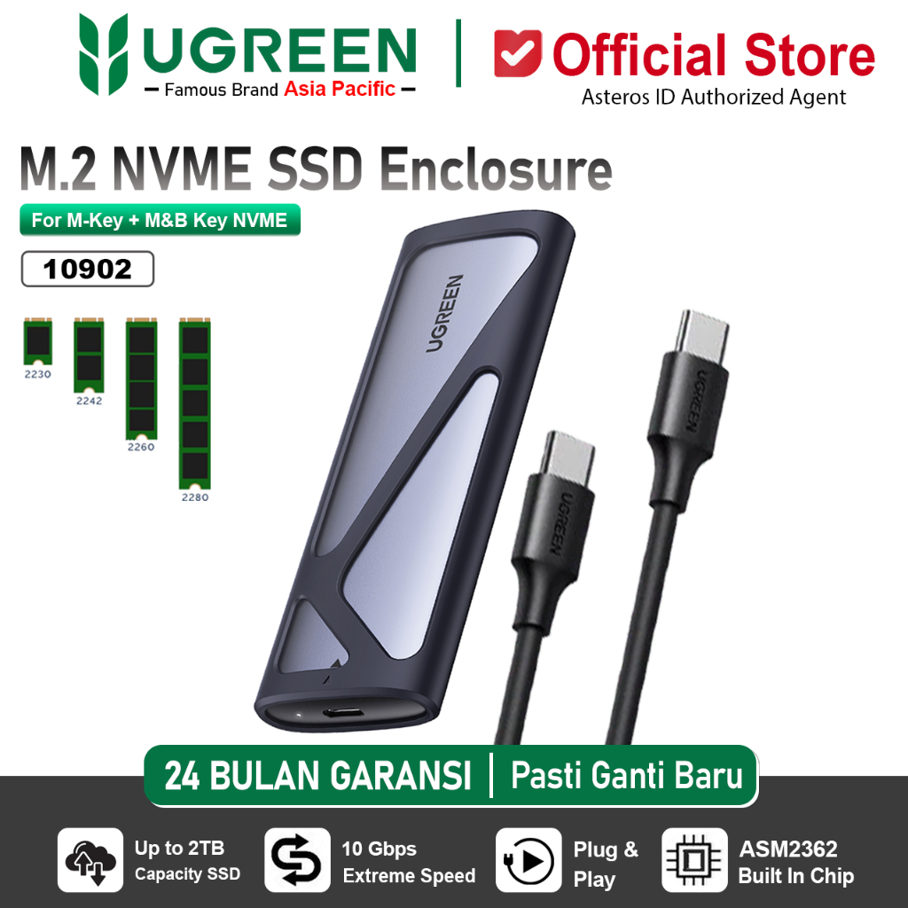 UGREEN Casing SSD M.2 NVME 2230/2242/2260/2280 Enclosure 10902