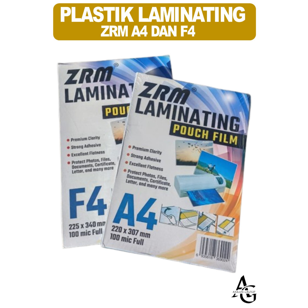 PLASTIK LAMINATING F4 DAN A4 ZRM