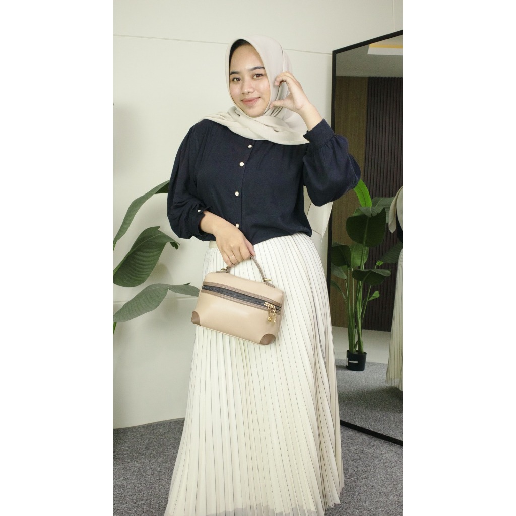 8001 - Skirt Korean Premium Rok Tutu | Tile Plisket Premium Maxi Lembut Nyaman | Rok Plisket Furing 