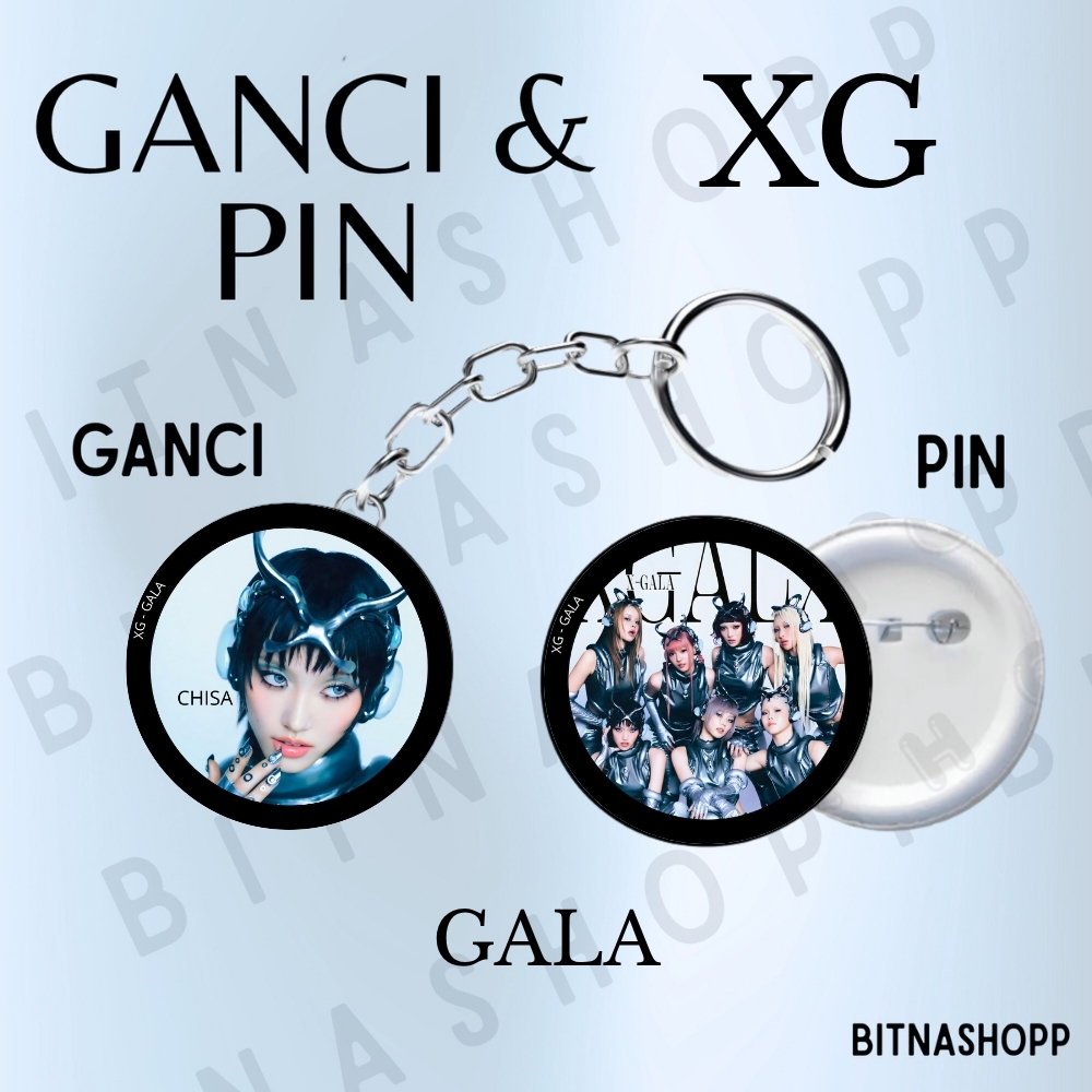KEYCHAIN XG PIN GALA 58 MM GANTUNGAN KUNCI KPOP UNOFFICIAL CHISA COCONA HARVEY HINATA JURIA JURIN