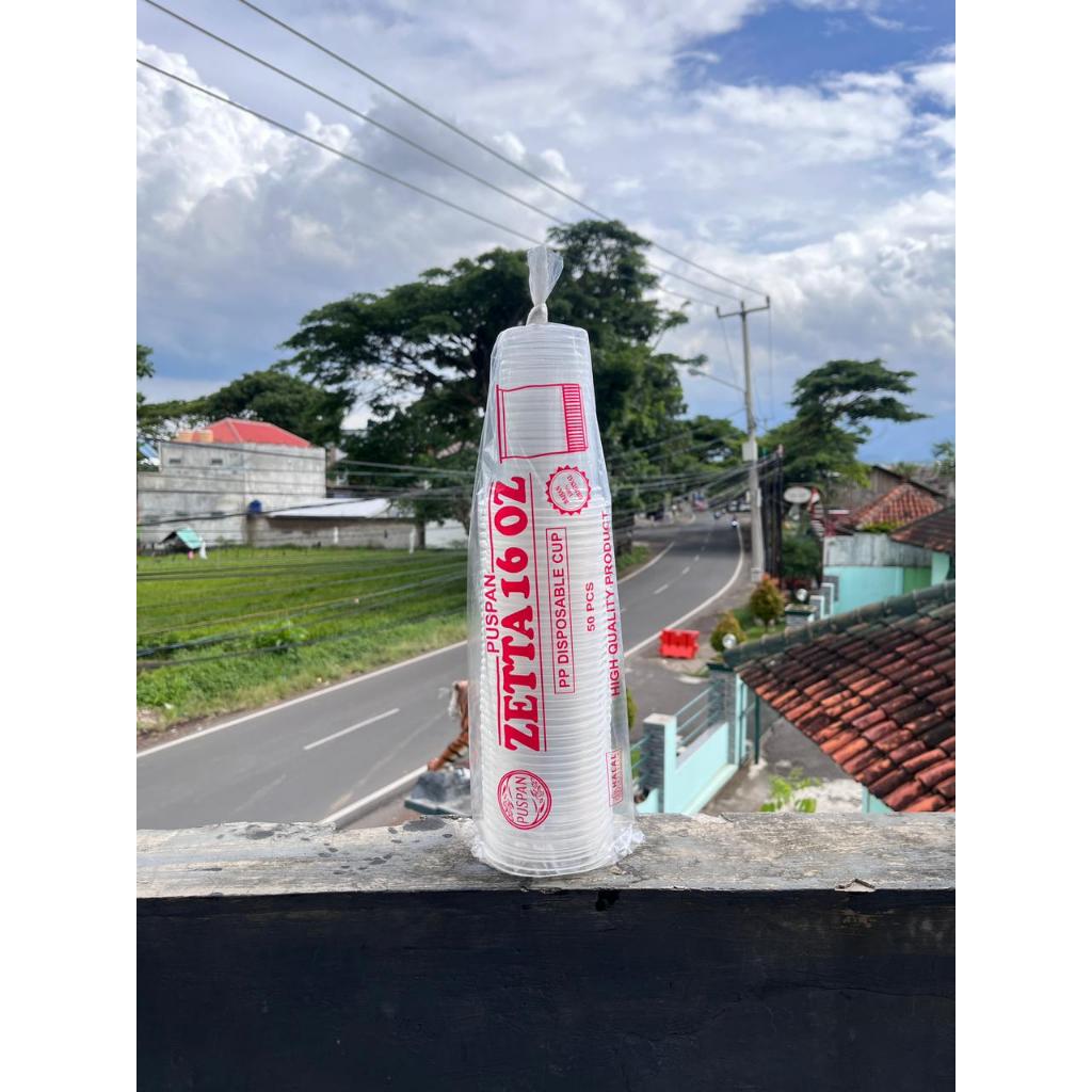 Cup Plastik Puspan Zetta 16 OZ