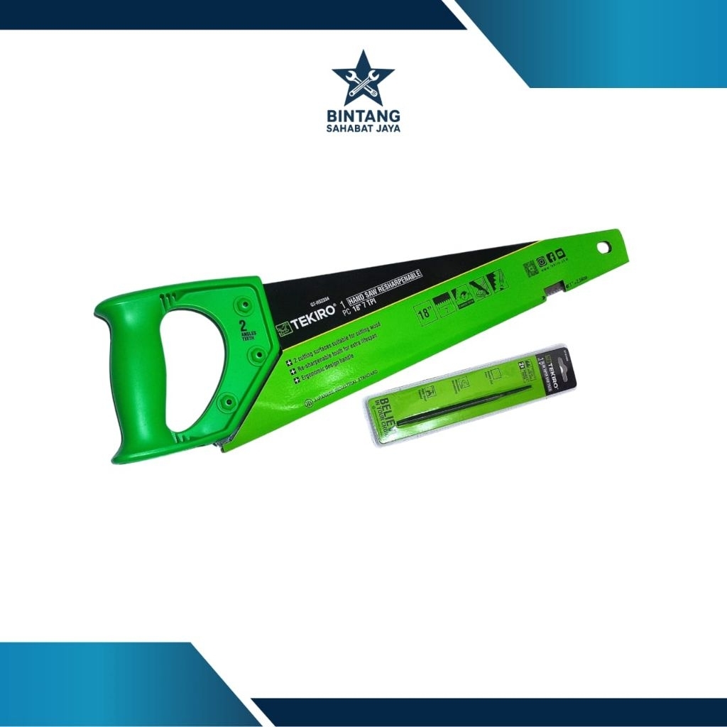 Tekiro Gergaji Kayu / Gergaji Tangan 18 inch Gagang Fiber Japan Industrial standart