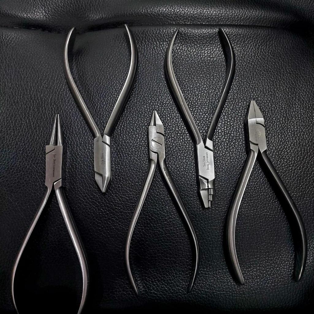 Tang Ortho Dental tang klamer Borobudur / tang adam / tang 3 jari / tang bulat pipih / tang bulat bu