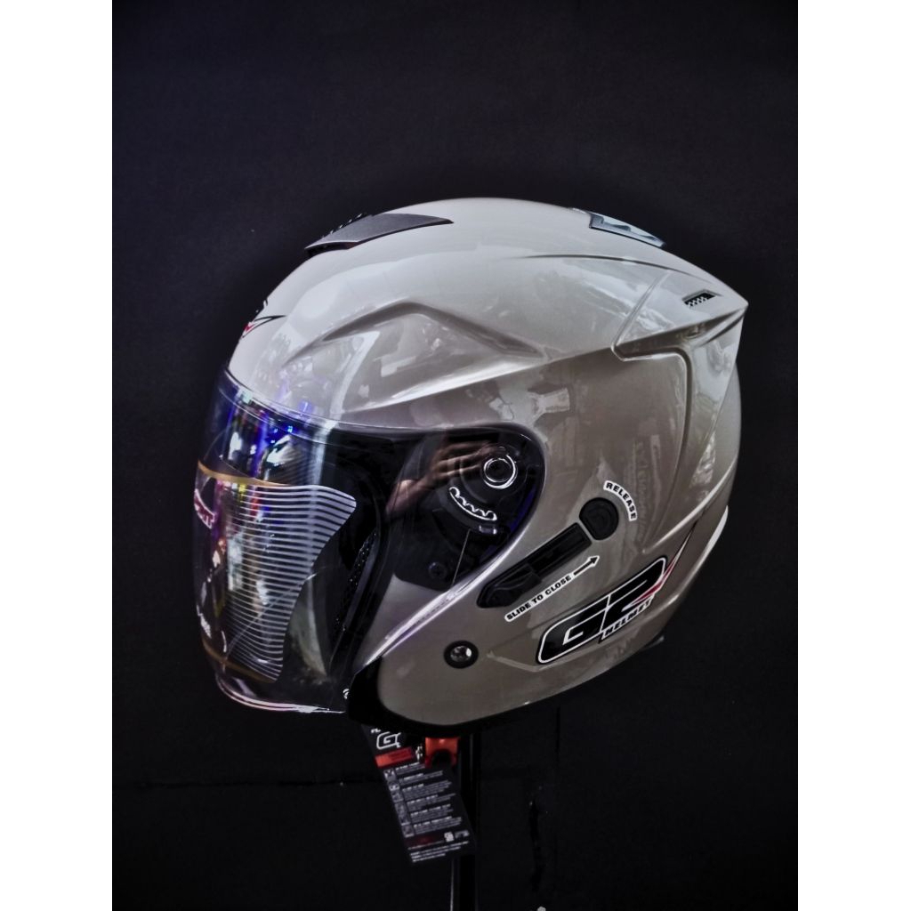 HELM G2 OPTIMAX SOLID HELM G2 OPTIMAX POLOS HALF FACE