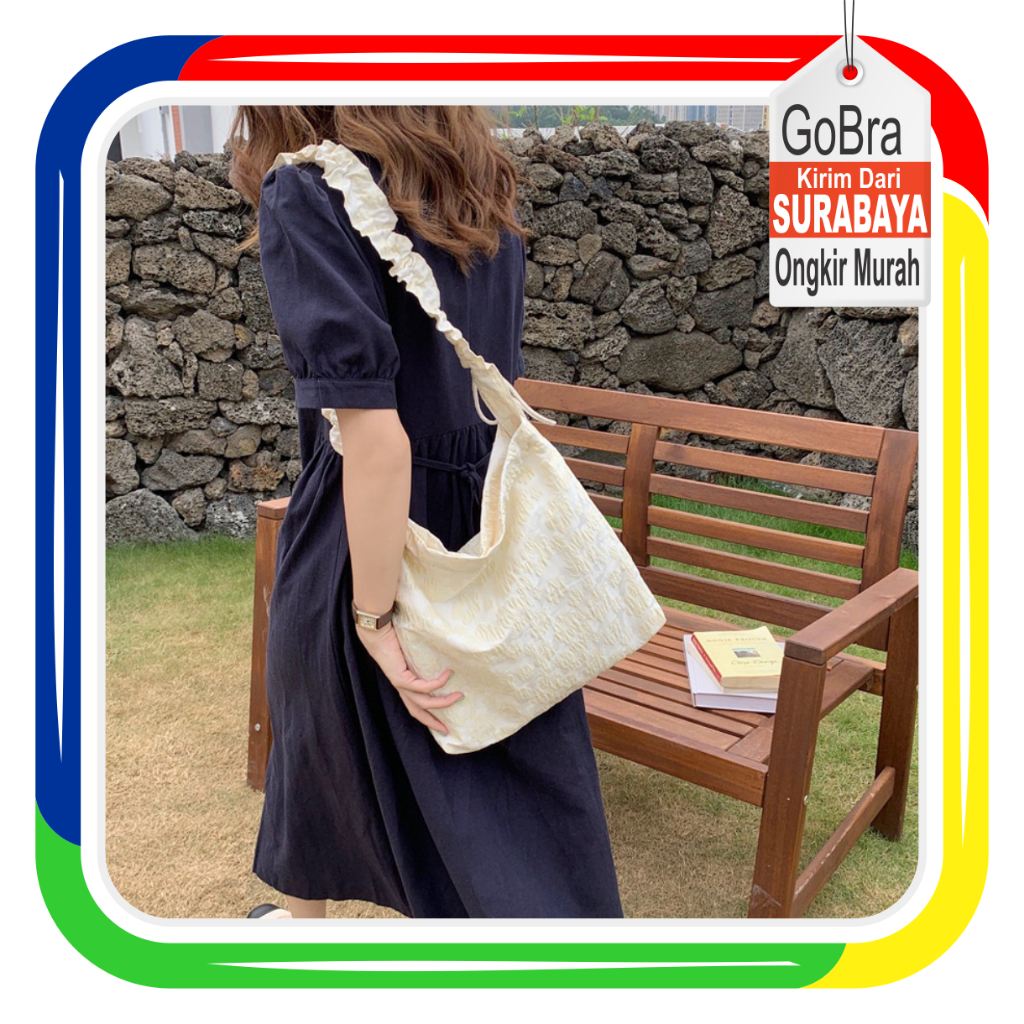 Gobra - TW031 Tas Selempang Wanita Model Korea Wanita Fashion Kasual Dipakai Sehari Hari Tas Motif B