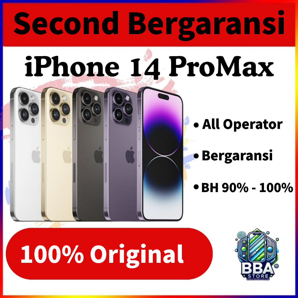 IP 14PRO MAX 128GB/256GB/512GB SECOND 100% ASLI ORIGINAL