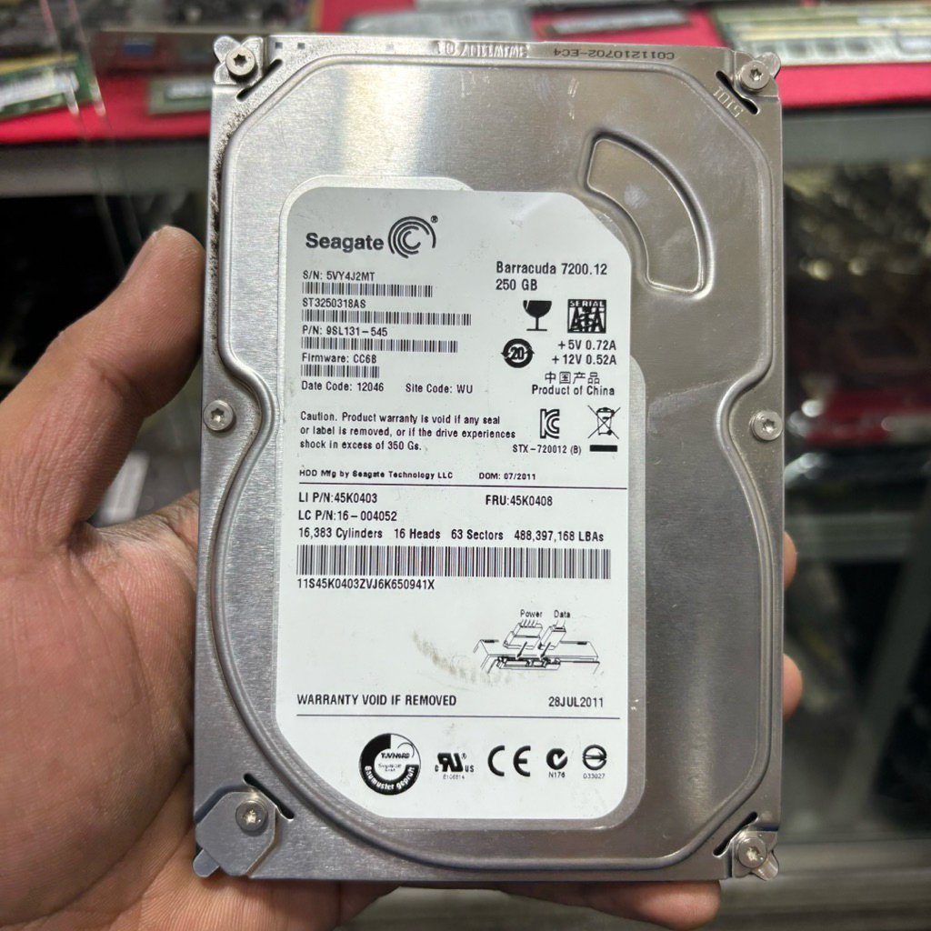 hardisk pc for cctv 250gb